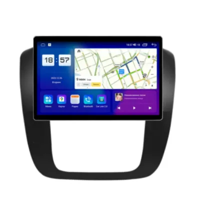 Магнитола для Chevrolet Silverado, Tahoe 2007-2014 черная мат Parafar на Андроид 13.0 PF041T2LUX111u2kAIR