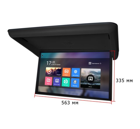 Потолочный Смарт ТВ 24" ERGO ER24AT black