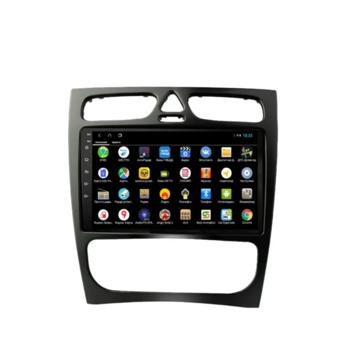 Магнитола для Mercedes-Benz C 2002-2004 / CLK 2002-2006 W203 / W209 Parafar (cо встроенным модулем для подключения камер 360) на Андроид 13 PF205XHD360