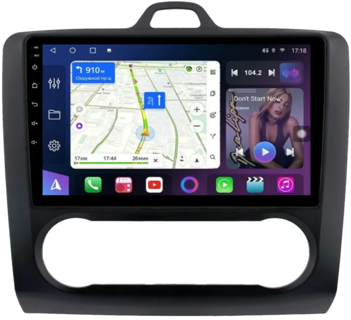 FarCar s400 для Ford Focus, C-Max, Galaxy на Android (HL004/3283M черная климат)