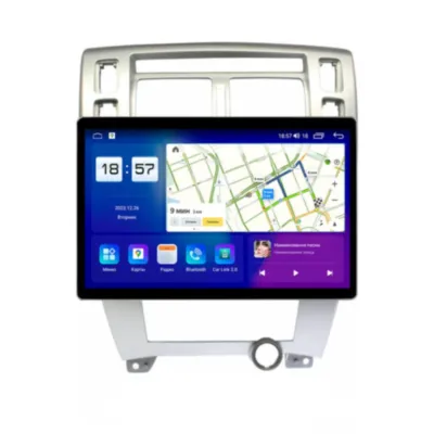 Магнитола для Hyundai Tucson 2006-2013 серебристая Parafar (cо встроенным модулем для подключения камер 360) на Андроид 13.0 PF886LUX111u2kAIR360