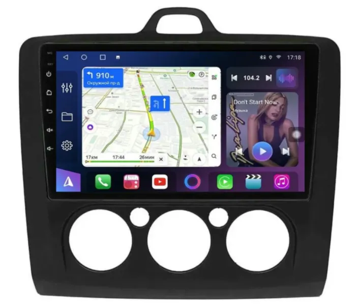 FarCar s400 для Ford Focus, C-Max, Galaxy на Android (HL004/3284M черная кондей)