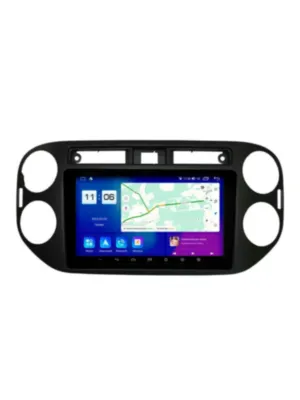 Магнитола для Volkswagen Tiguan 2011-2018 цвет Черный Parafar (cо встроенным модулем для подключения камер 360) на Андроид 13.0 PF488T2LUX1U2K360