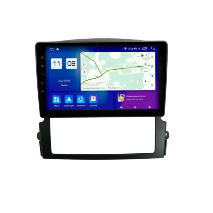 Магнитола для Kia Sorento 2006-2009 Parafar (cо встроенным модулем для подключения камер 360) на Андроид 13.0 PF674LUX1RNP360