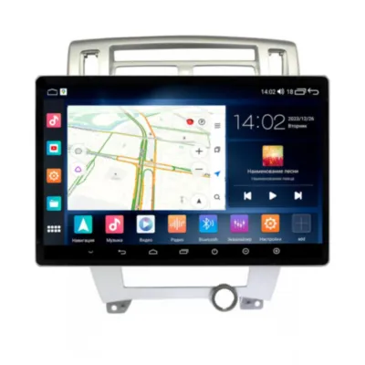 Магнитола для Hyundai Tucson 2006-2013 серебристая Parafar (cо встроенным модулем для подключения камер 360) на Андроид 13.0 PF886LUX113u2kAIR360