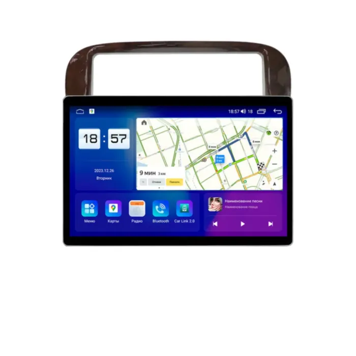 Магнитола для Honda Odyssey 1995-1998 Дерево Parafar на Андроид 13.0 PF494LUX111u2kAIR