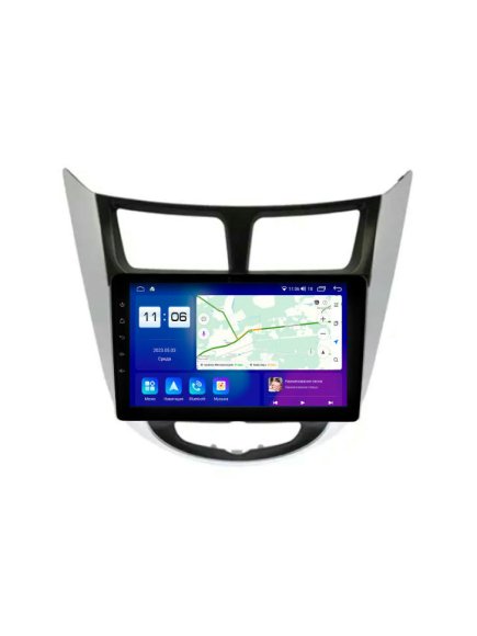 Магнитола для Hyundai Solaris 2010-2016 Parafar на Андроид 14.0 PF067T2THD