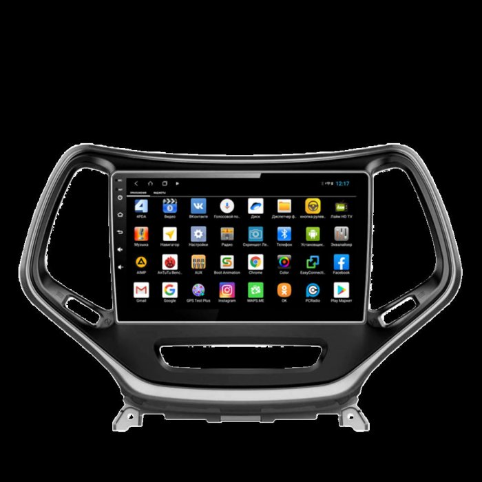 Магнитола для Jeep Cherokee 2013+ Parafar (cо встроенным модулем для подключения камер 360) на Андроид 13 PF999T1LUX1XHD360