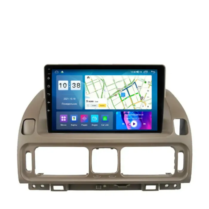 Магнитола для Toyota Progress 1998-2007 Коричневая Parafar на Андроид 13.0 PF260LUX1UHD