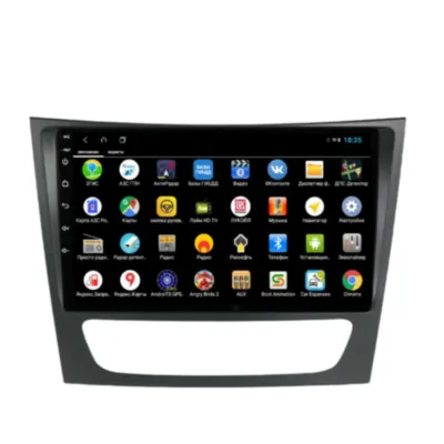 Магнитола для Mercedes-Benz E класс 2002-2010 W211 Parafar (cо встроенным модулем для подключения камер 360) на Андроид 13 PF221XHD360