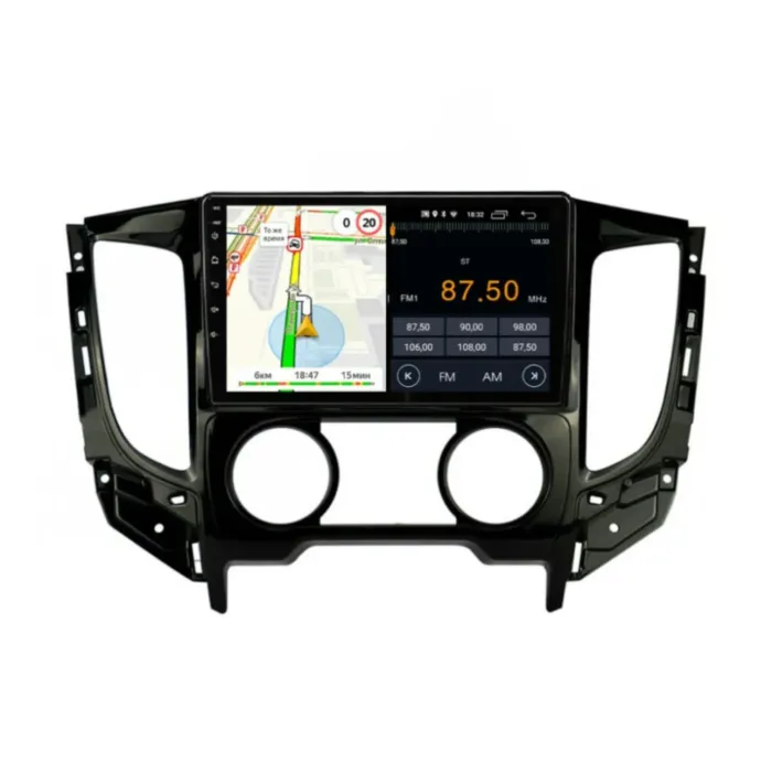 Магнитола для Mitsubishi Triton Manual Ac, Uv Black Parafar на Андроид 13.0 PF168UHD-AC
