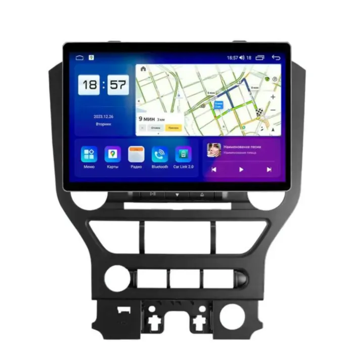 Магнитола для Ford Mustang 6 S550 2014-2023 F2 Parafar (cо встроенным модулем для подключения камер 360) на Андроид 13.0 PF424T111u2kAIR360