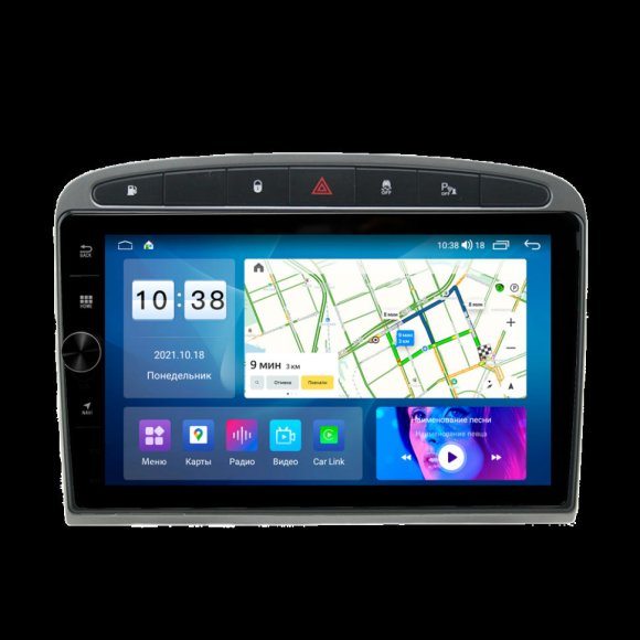 Магнитола для Peugeot 308 и 408 2010-2017 черная Parafar на Андроид 13.0 PF081FHDAV-B