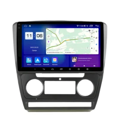 Магнитола для Skoda Octavia A5 2004-2013 черная Parafar (cо встроенным модулем для подключения камер 360) на Андроид 13.0 PF005BU2K360