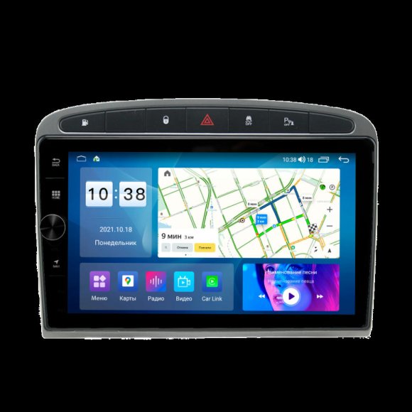 Магнитола для Peugeot 308 и 408 2010-2017 серая Parafar на Андроид 13.0 PF081FHDAV-G