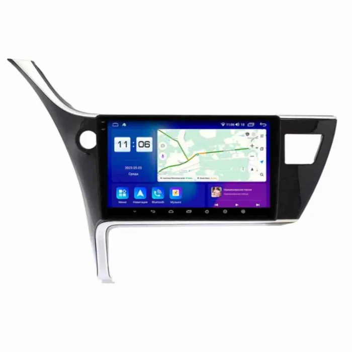 Магнитола для Toyota Corolla 2013-2016 Parafar (cо встроенным модулем для подключения камер 360) на Андроид 13.0 PF689LUX1U2K360