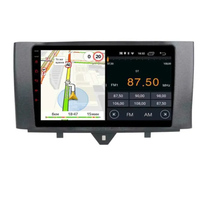 Магнитола для Mercedes Smart 2011-2015, ForTwo 2011-2017 Parafar на Андроид 14.0 PF215KHD