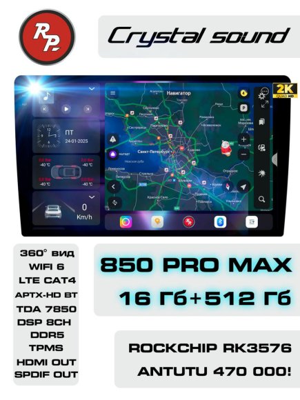 RedPower 850 Crystal PROmax 16/512 Гб 11.5 дюймов