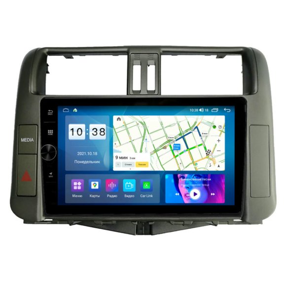Магнитола для Toyota Land Cruiser Prado 150 2010-2012 Parafar на Андроид 13.0 PF065FHDAV