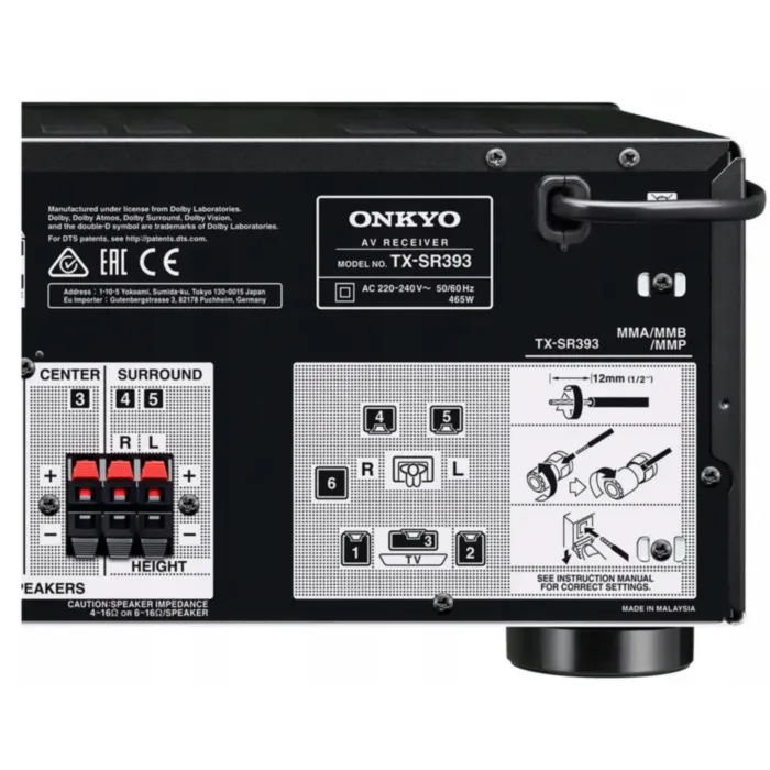Onkyo TX-SR393 Black