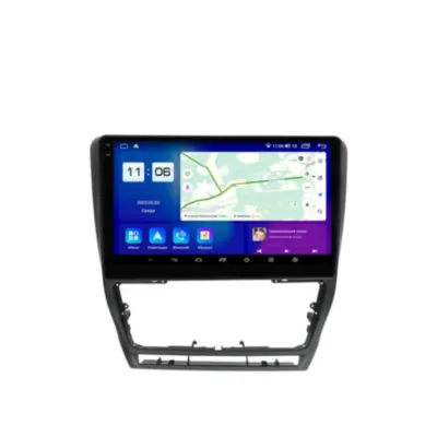 Магнитола для Skoda Octavia A5 2004-2013 (черная глянцевая со вставками) Parafar на Андроид 13.0 PF005T4LUX1U2K