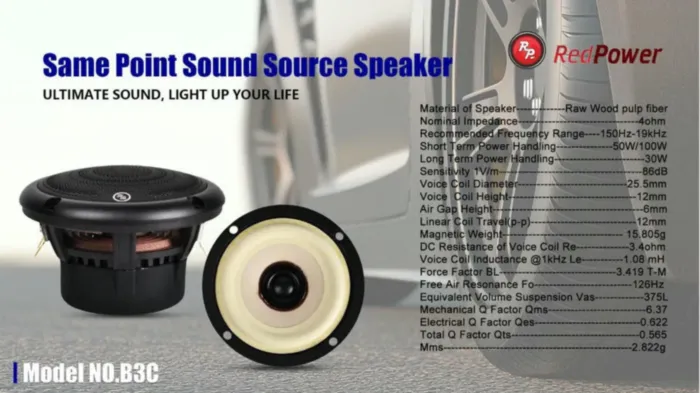Широкополосный динамик RedPower B3C PRO (Toyota, Lexus, Subaru)