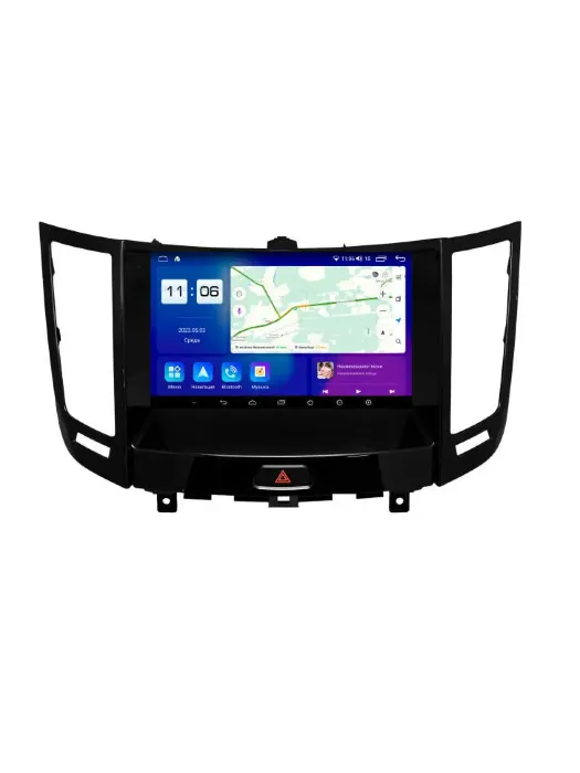 Магнитола для Infiniti FX35/FX37 2013 низкая комплектация Parafar (cо встроенным модулем для подключения камер 360) на Андроид 13.0 PF704LUX4U2K360