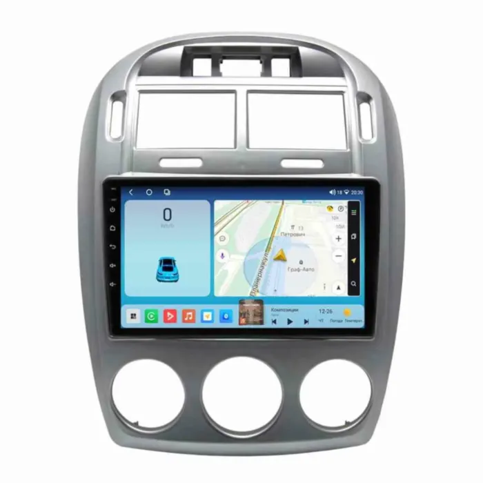 Магнитола для Kia Cerato Hatchback LD 2004-2006 без климат-контроля Parafar на Андроид 14.0 PF278T2LUX1KHD