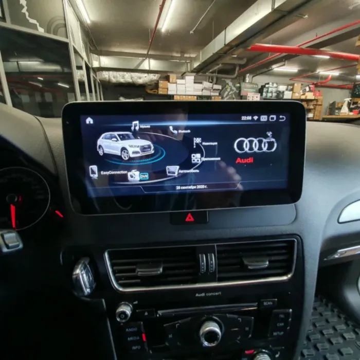 Магнитола для Audi Q5 2009-2016 MMI 3G для ГУ Concert / Symphony со штатной навигацией Parafar экран 10.25" на Андроид 10.0 PF7939HiA10