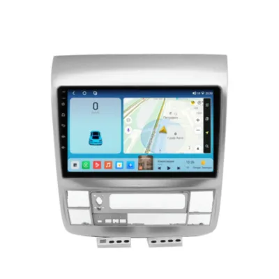 Магнитола для Toyota Alphard 2003-2007 серебристая, правый руль, высокая пкомплектация Parafar на Андроид 14.0 PF597LUX1THD