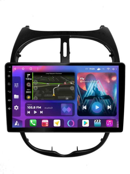 FarCar s400 для Peugeot 206 на Android (TM778M)