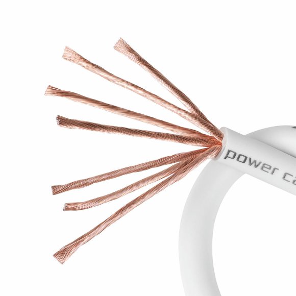 DL Audio Piranha Power Cable 4 Ga White