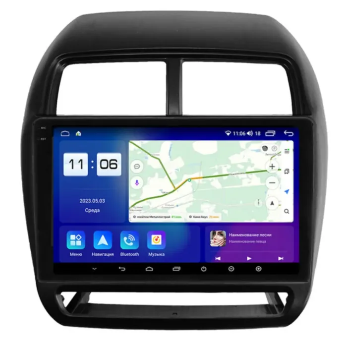 Магнитола для Mitsubishi ASX/RVR 2016+ Parafar (cо встроенным модулем для подключения камер 360) на Андроид 13.0 PF028LUX1U2K360