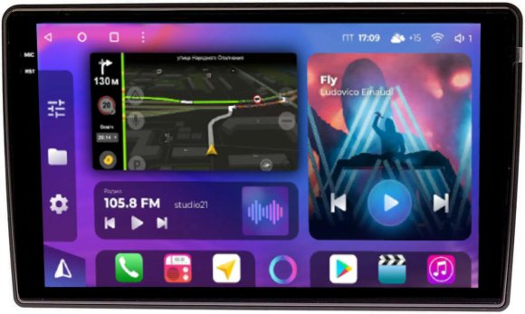 FarCar s400 2K для Volkswagen, Skoda на Android (BX836M)