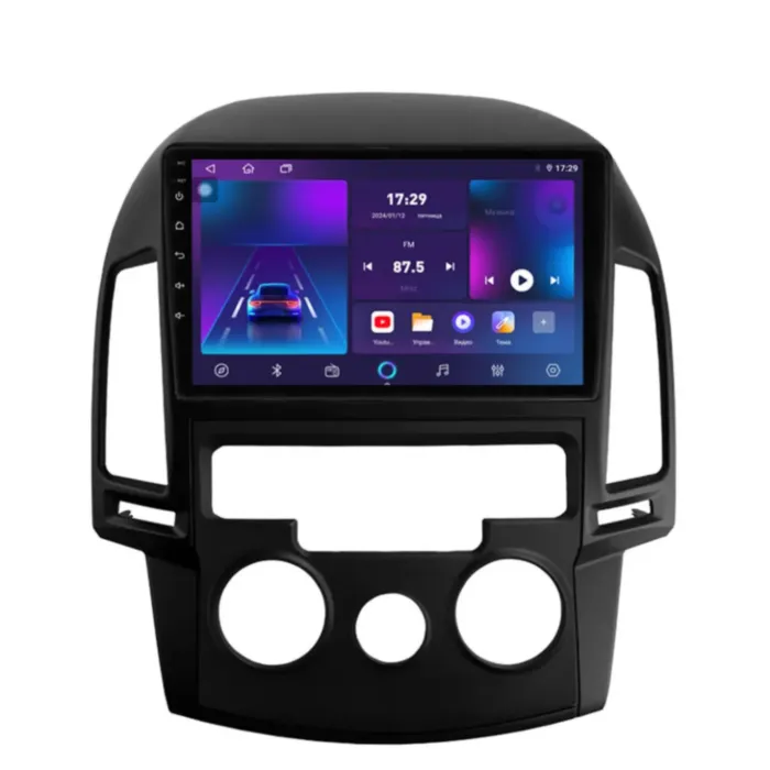 Магнитола для Hyundai i30 2008 - 2011 климат Parafar на Андроид 12.0 PF258T2LUX1RGx