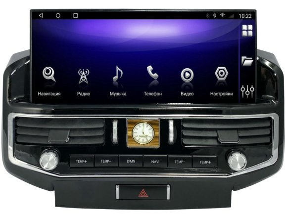 Магнитола для Toyota Land Cruiser 200 2008-2015 в стиле LC300 low+High Parafar на Андроид 13.0 PF381L12t2