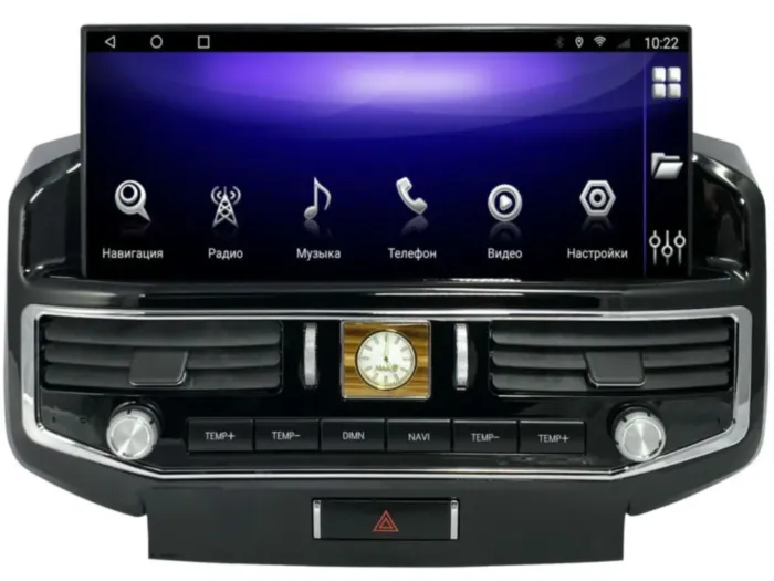 Магнитола для Toyota Land Cruiser 200 2008-2015 в стиле LC300 low+High встроенный 360 опция Parafar на Андроид 14.0 PF381L12T2