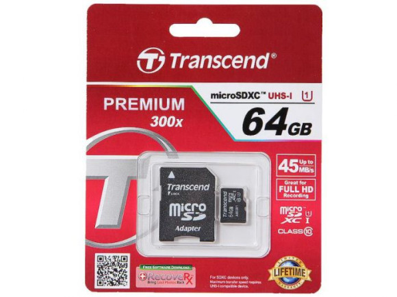 Transcend microSD 64Gb UHS-I (class10)