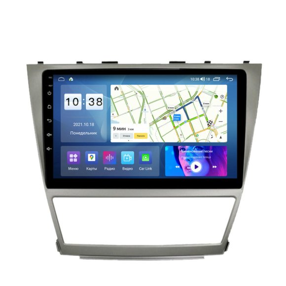 Магнитола для Toyota Camry v40 2006-2011 Parafar на Андроид 10.0 PF064Lite