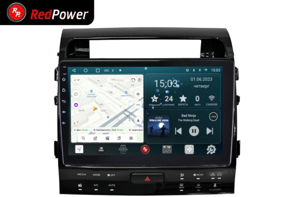 RedPower 70202 для Toyota Land Cruiser 200 11-поколение (09.2007-2009) с климат-контролем на магнитоле