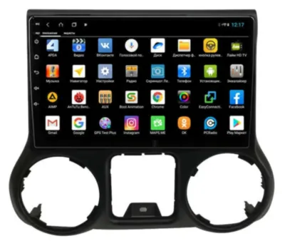 Магнитола для Jeep Wrangler 2015-2017 Parafar (cо встроенным модулем для подключения камер 360) на Андроид 13 PF099XHD360