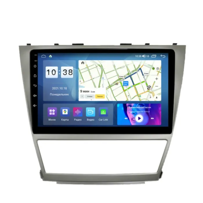 Магнитола для Toyota Camry v40 2006-2011 Parafar (cо встроенным модулем для подключения камер 360) на Андроид 13.0 PF064XHD360