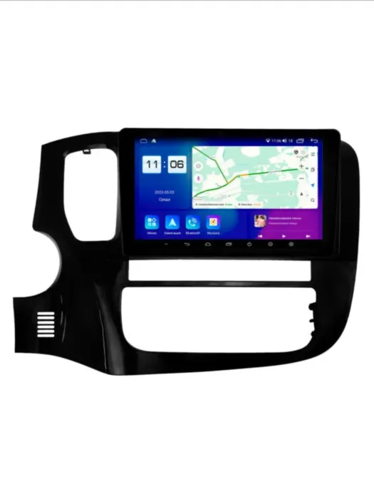 Магнитола для Mitsubishi Outlander 3 2012-2024 9" Parafar (cо встроенным модулем для подключения камер 360) на Андроид 13.0 PF230T2LUX2U2K360