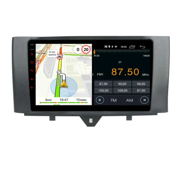 Магнитола для Mercedes Smart 2011-2015, ForTwo 2011-2017 Parafar на Андроид 12.0 PF215RGu