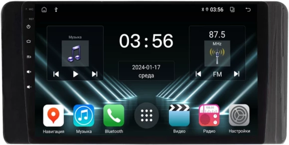 FarCar для Skoda Rapid, VW Polo на Android (D3017M)