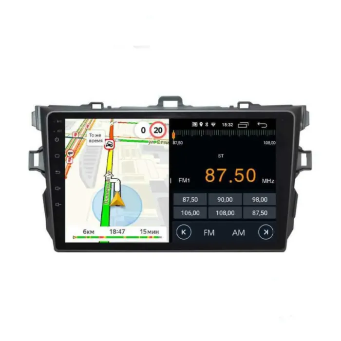 Магнитола для Toyota Corolla 2008-2010 Black Parafar на Андроид 10.0 PF692TRG
