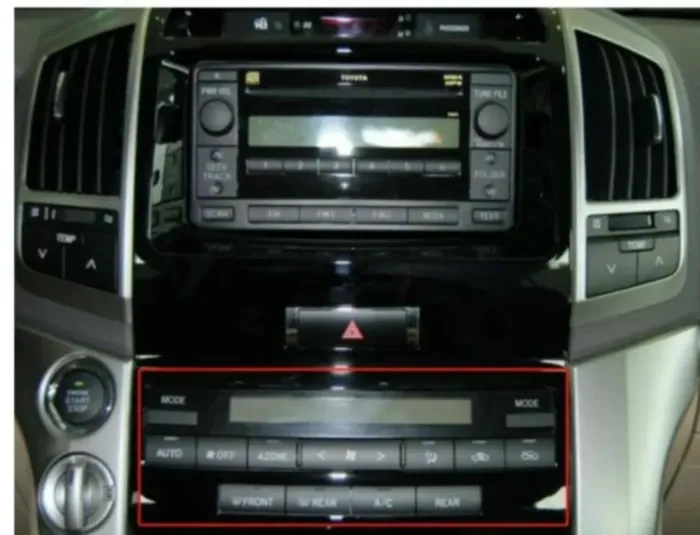 Магнитола для Toyota Land Cruiser 200 2007-2015 Parafar (cо встроенным модулем для подключения камер 360) на Андроид 13.0 PF38111u2kAIR360