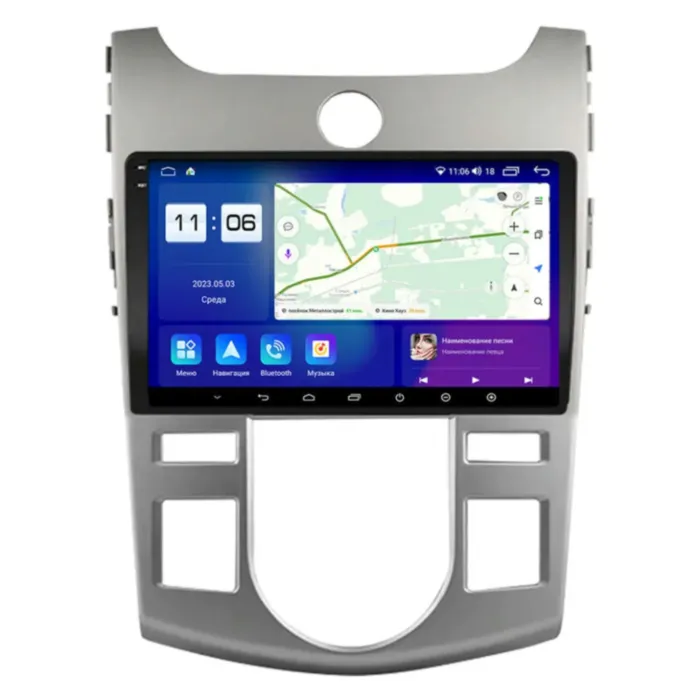 Магнитола для Kia Cerato Forte 2007-2013 с кондиционером Parafar (cо встроенным модулем для подключения камер 360) на Андроид 13.0 PF279T2U2K360