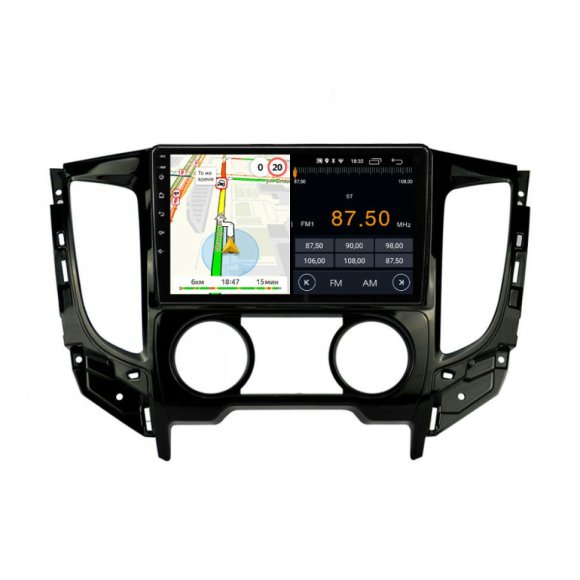 Магнитола для Mitsubishi Triton Manual Ac, Uv Black Parafar на Андроид 13.0 PF168RNF-AC