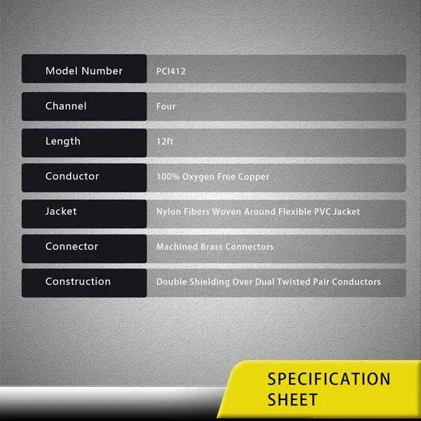 RECOIL PCI412 (4CH,3.6m)